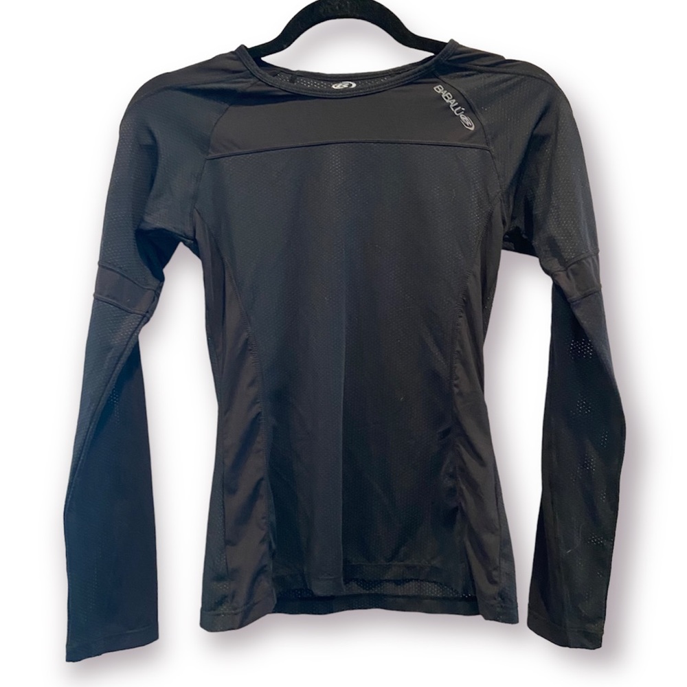 BABALU FITNESS Black Base Layer Long Sleeve Active Top OS